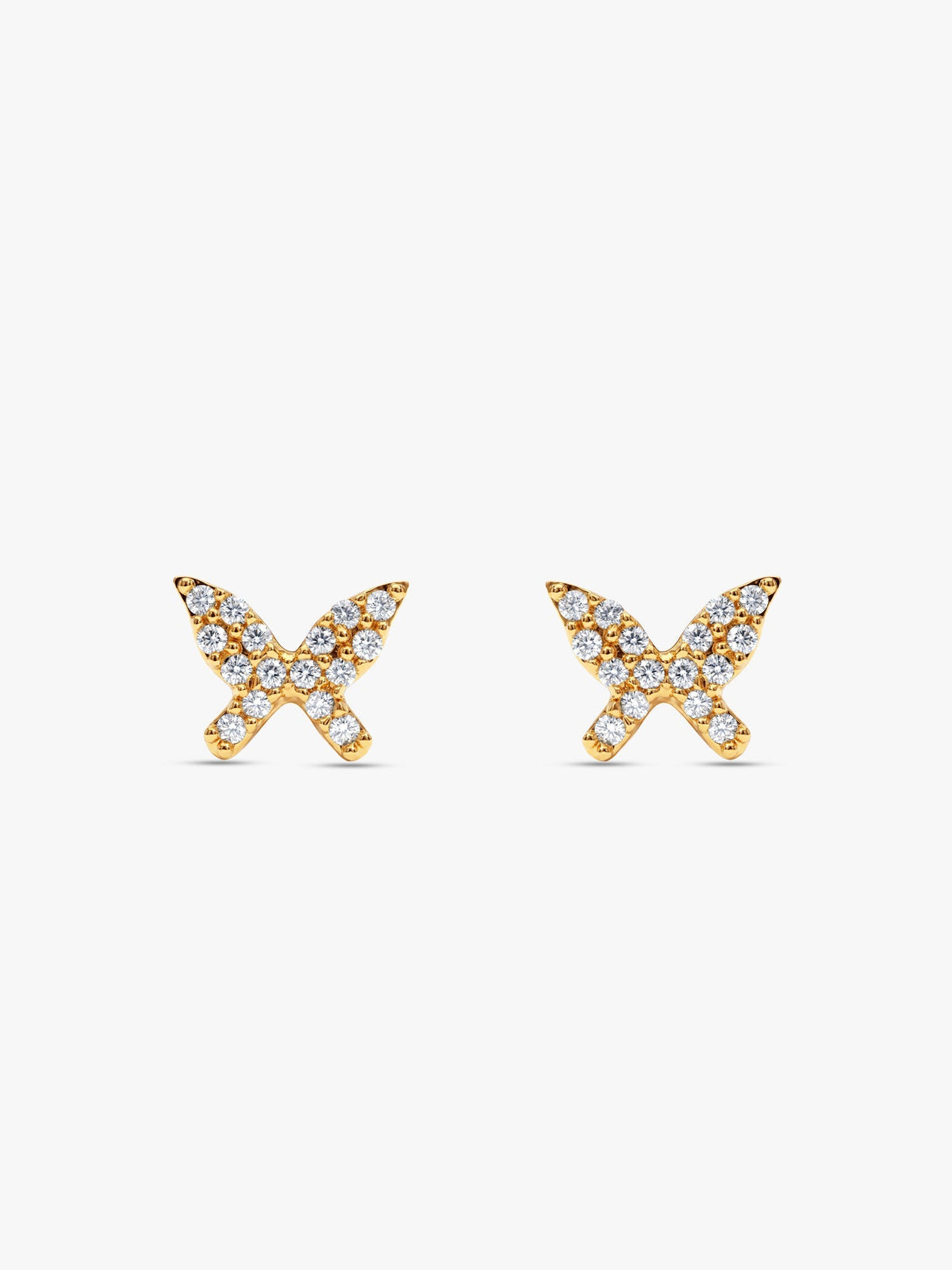 Golden Butterfly Tiny Studded Affair Earrings