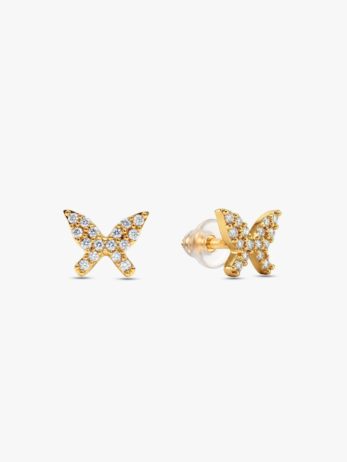 Golden Butterfly Tiny Studded Affair Earrings